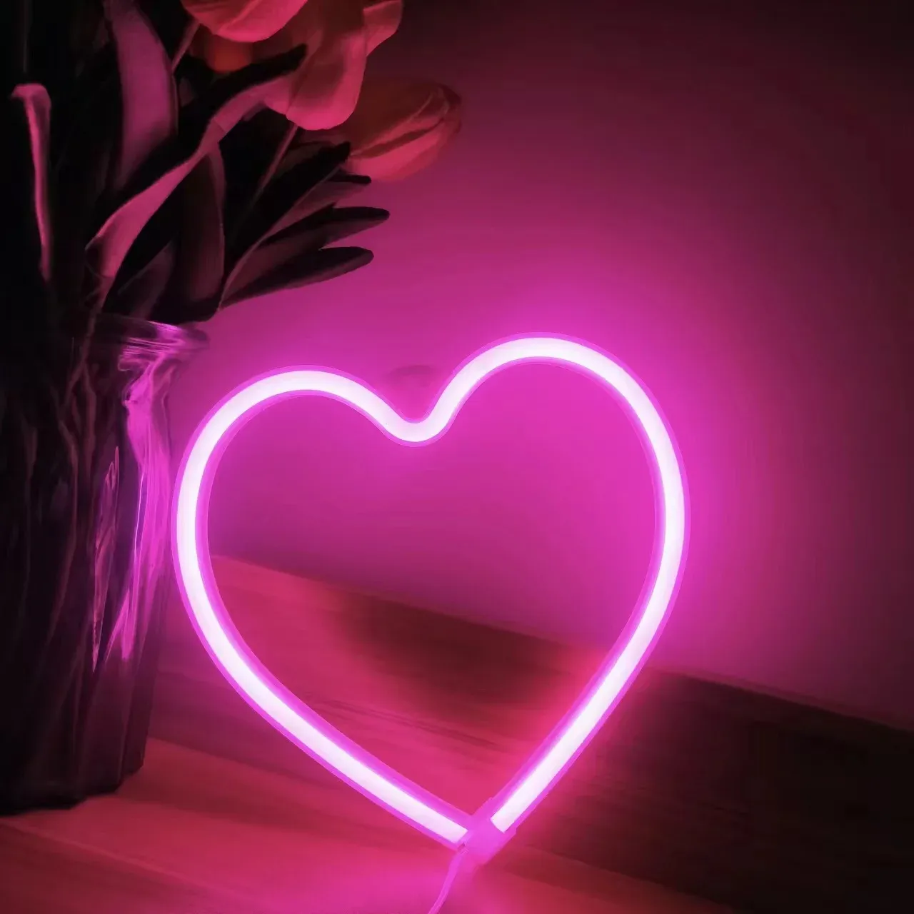 Enseigne néon LED avec alimentation USB/batterie, décoration murale pour bar, chambre, salle de jeux et mariage, idéale comme cadeau de Noël, éclairage personnalisable 15