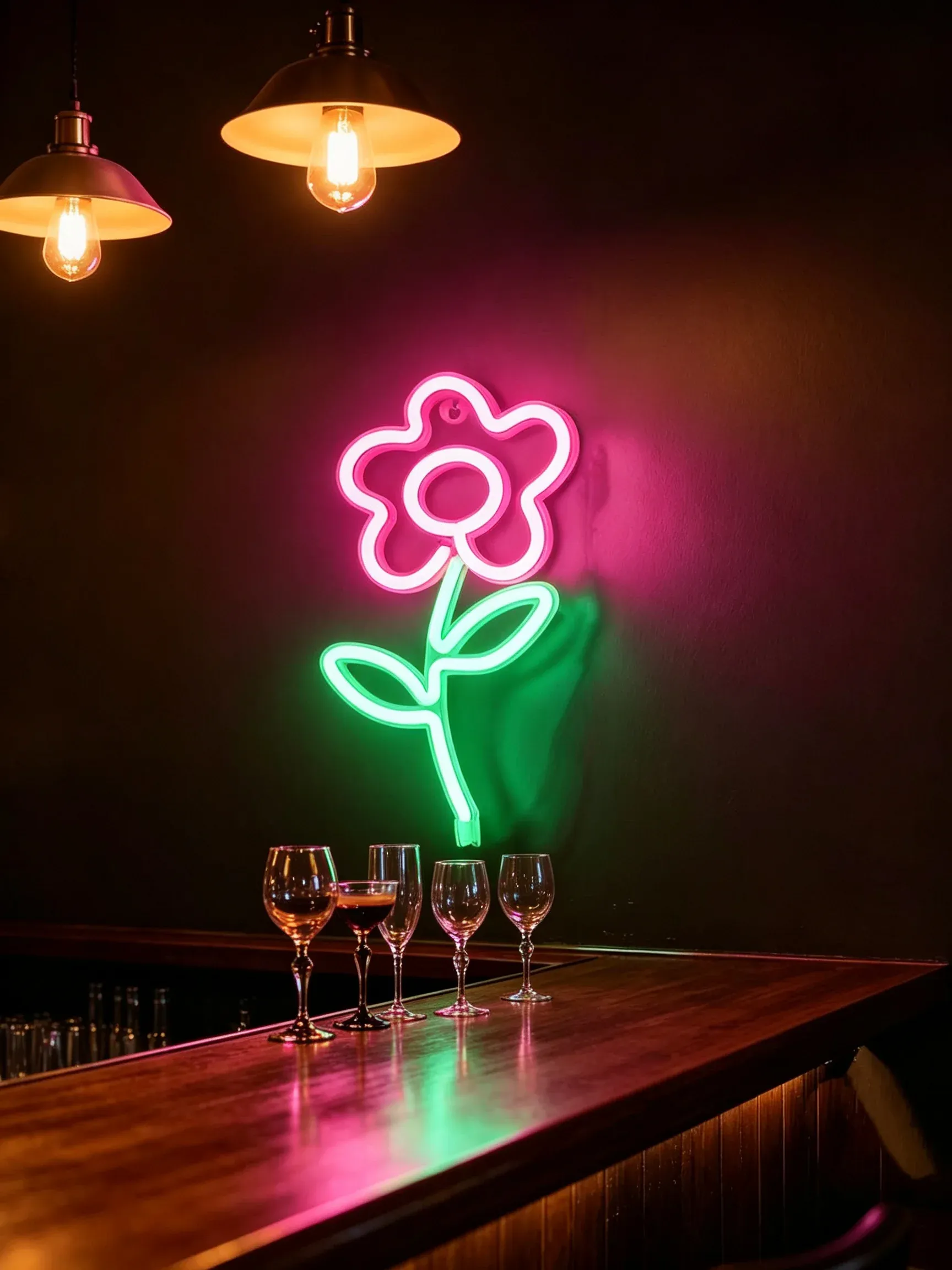 Enseigne néon LED avec alimentation USB/batterie, décoration murale pour bar, chambre, salle de jeux et mariage, idéale comme cadeau de Noël, éclairage personnalisable 23