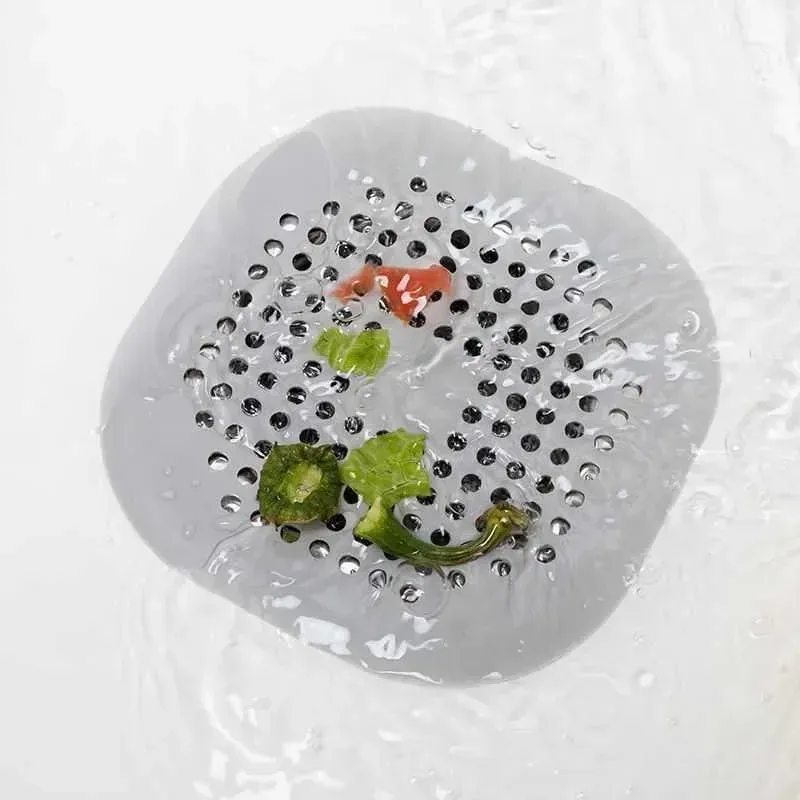 Filtre à cheveux en silicone pour douche, évier et baignoire 2