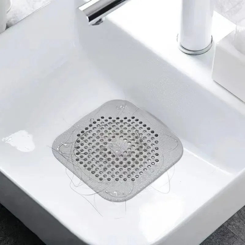 Filtre à cheveux en silicone pour douche, évier et baignoire 3