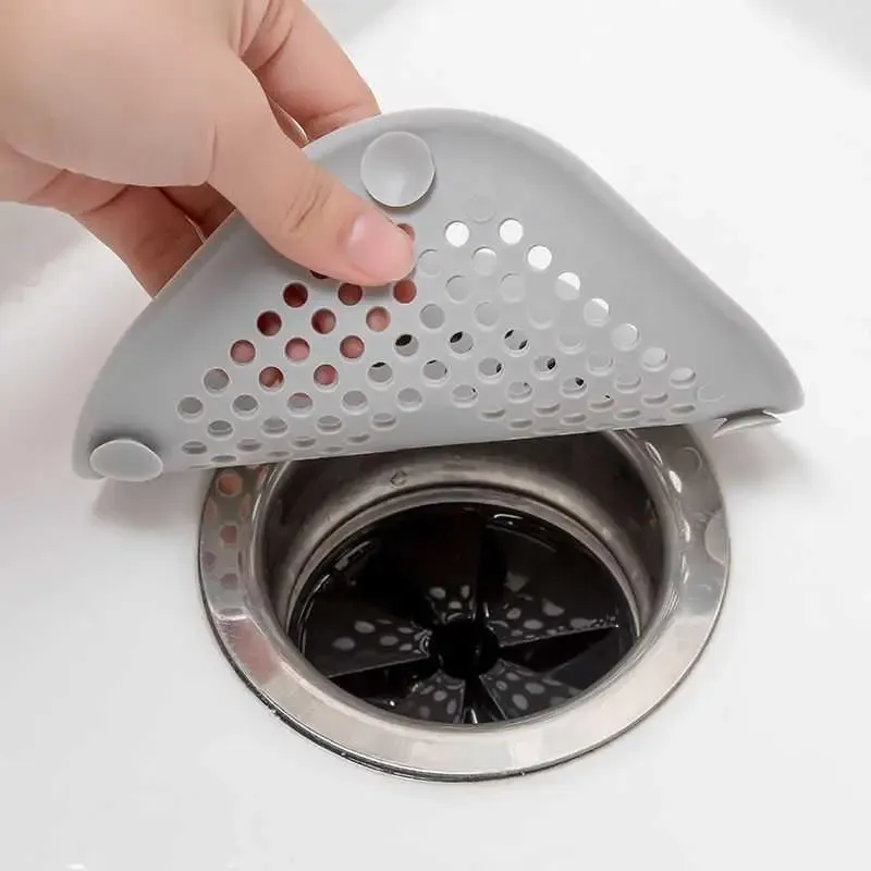 Filtre à cheveux en silicone pour douche, évier et baignoire 5