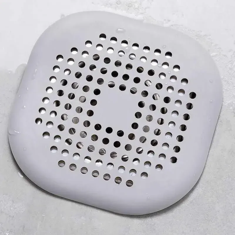 Filtre à cheveux en silicone pour douche, évier et baignoire 11