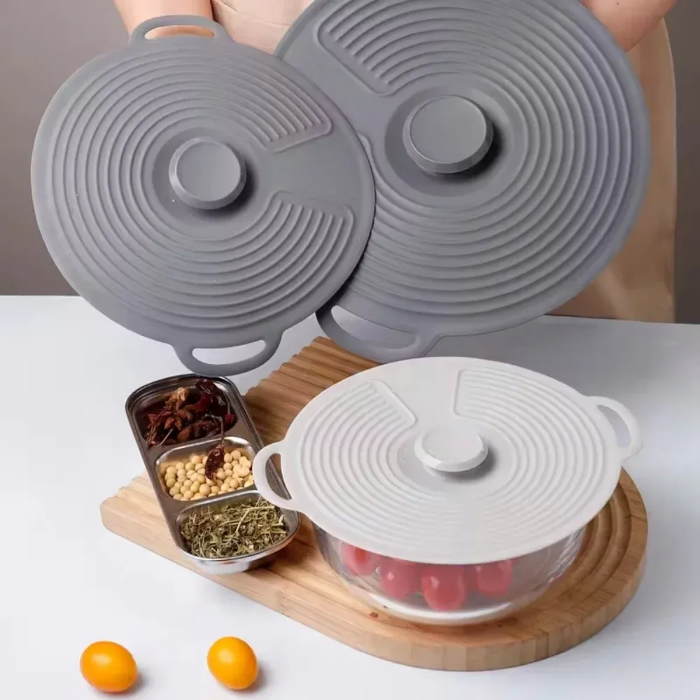 Couvercle silicone réutilisable pour la cuisine