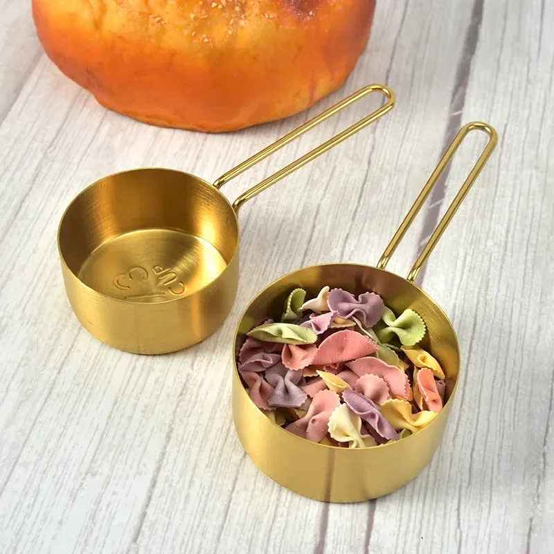 Ensemble de cuillères doseuses en acier inoxydable empilables, outils de cuisine de qualité supérieure pour le café, la farine et la cuisson 2