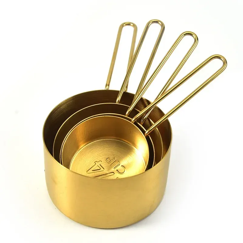 Ensemble de cuillères doseuses en acier inoxydable empilables, outils de cuisine de qualité supérieure pour le café, la farine et la cuisson 5