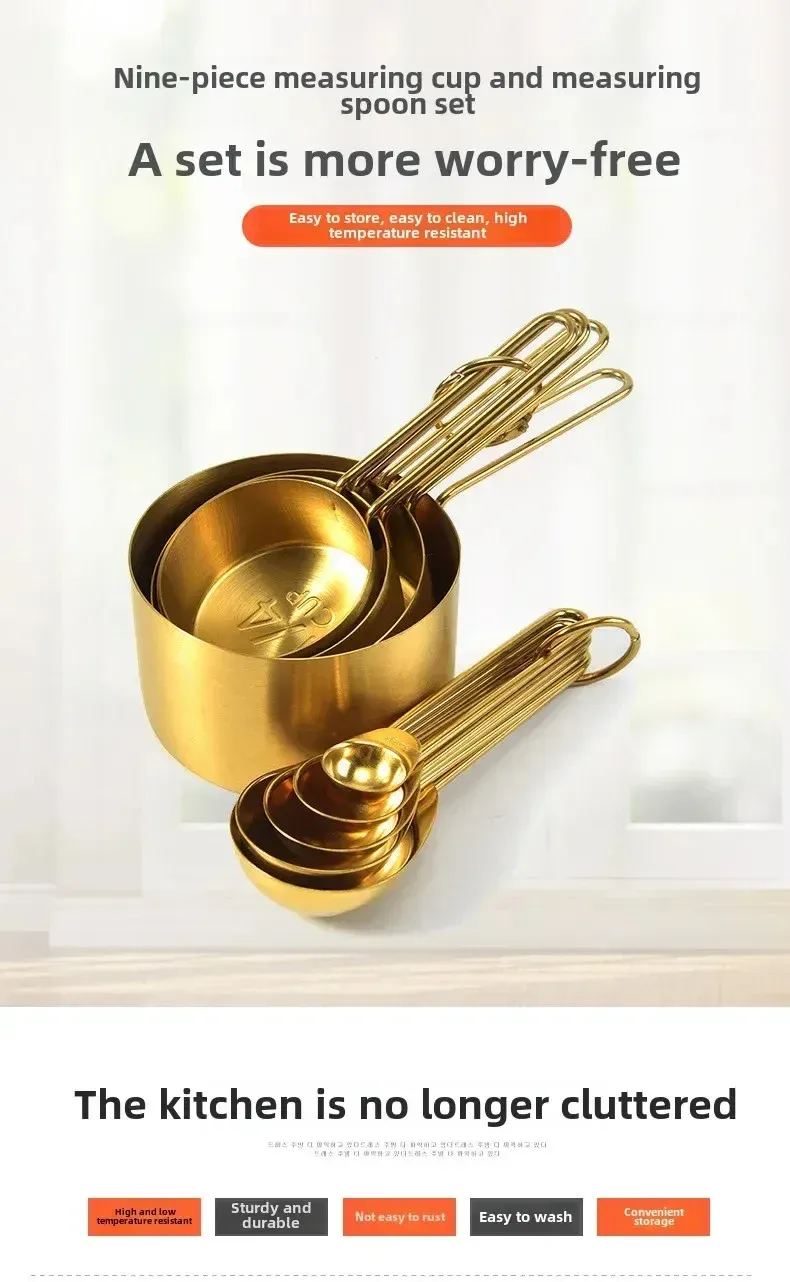 Ensemble de cuillères de mesure en acier inoxydable