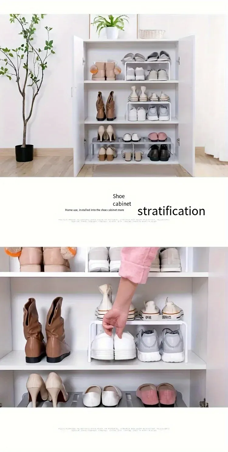 Étagère à chaussures réglable dans un intérieur moderne