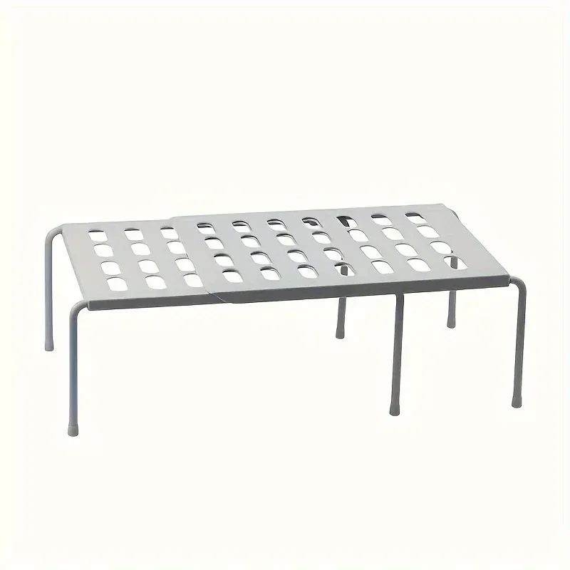 Étagère à chaussures réglable en plastique à plusieurs niveaux, gain de place pour baskets et pantoufles, idéale pour placard ou dortoir, coloris blanc ou gris, design moderne 7