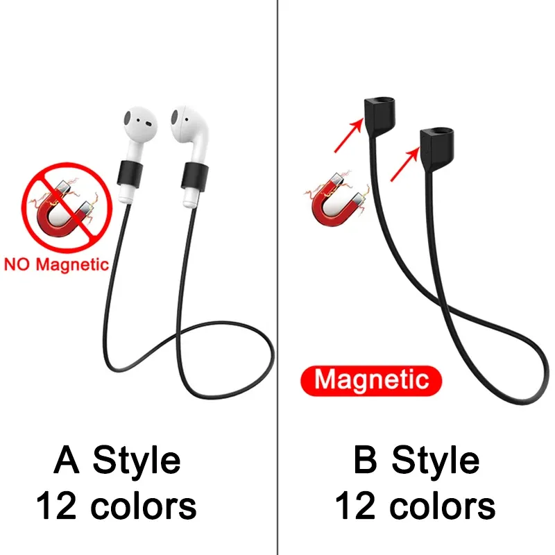 Cordon magnétique pour écouteurs AirPods, fixation