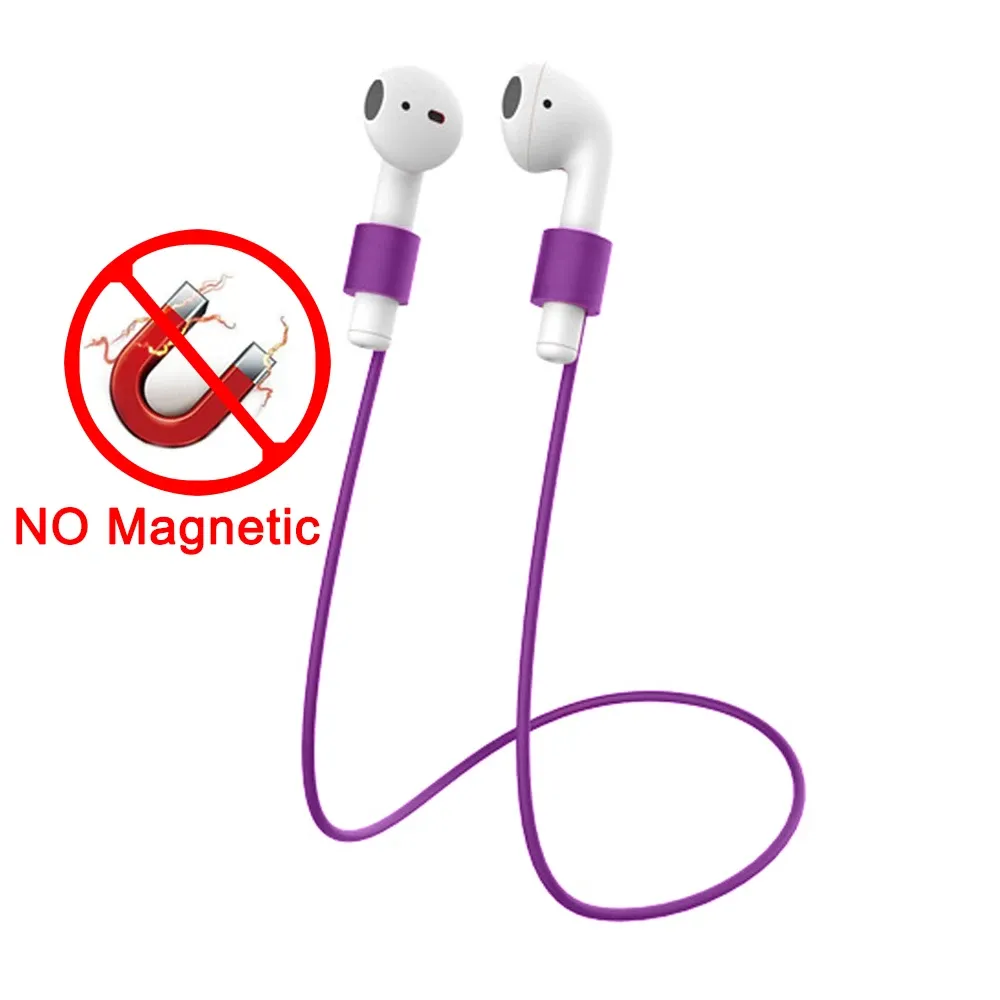 Cordon magnétique antiperte en silicone souple pour AirPods 1, 2, 3 et AirPods Pro 19
