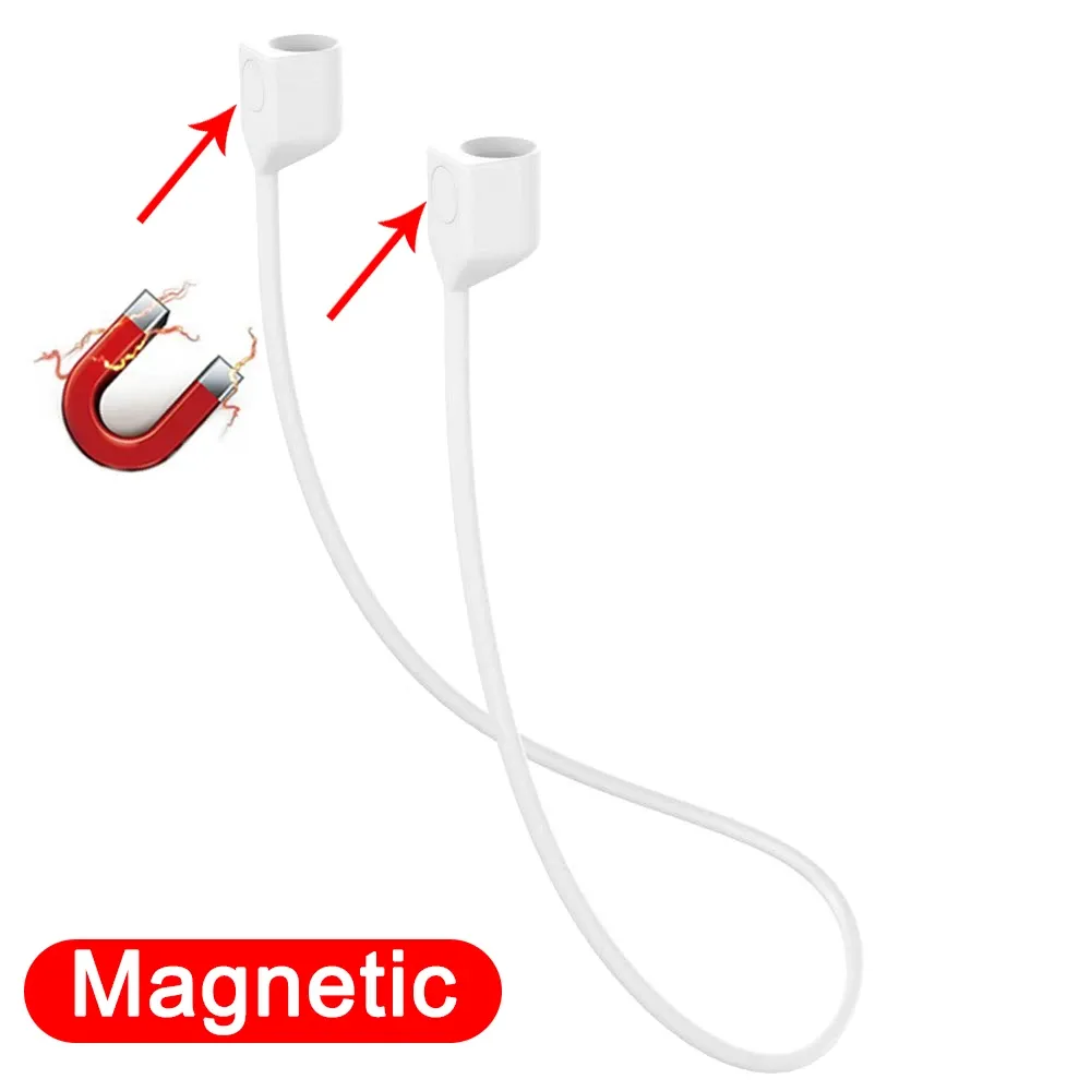 Cordon magnétique antiperte en silicone souple pour AirPods 1, 2, 3 et AirPods Pro 20
