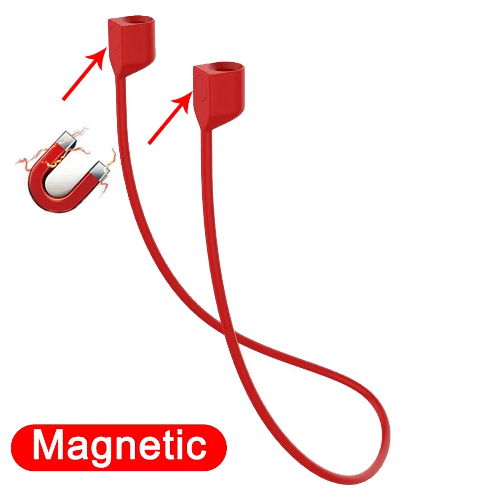 Cordon magnétique antiperte en silicone souple pour AirPods 1, 2, 3 et AirPods Pro 18