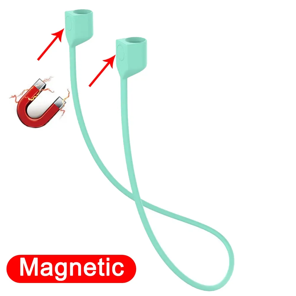 Cordon magnétique antiperte en silicone souple pour AirPods 1, 2, 3 et AirPods Pro 23