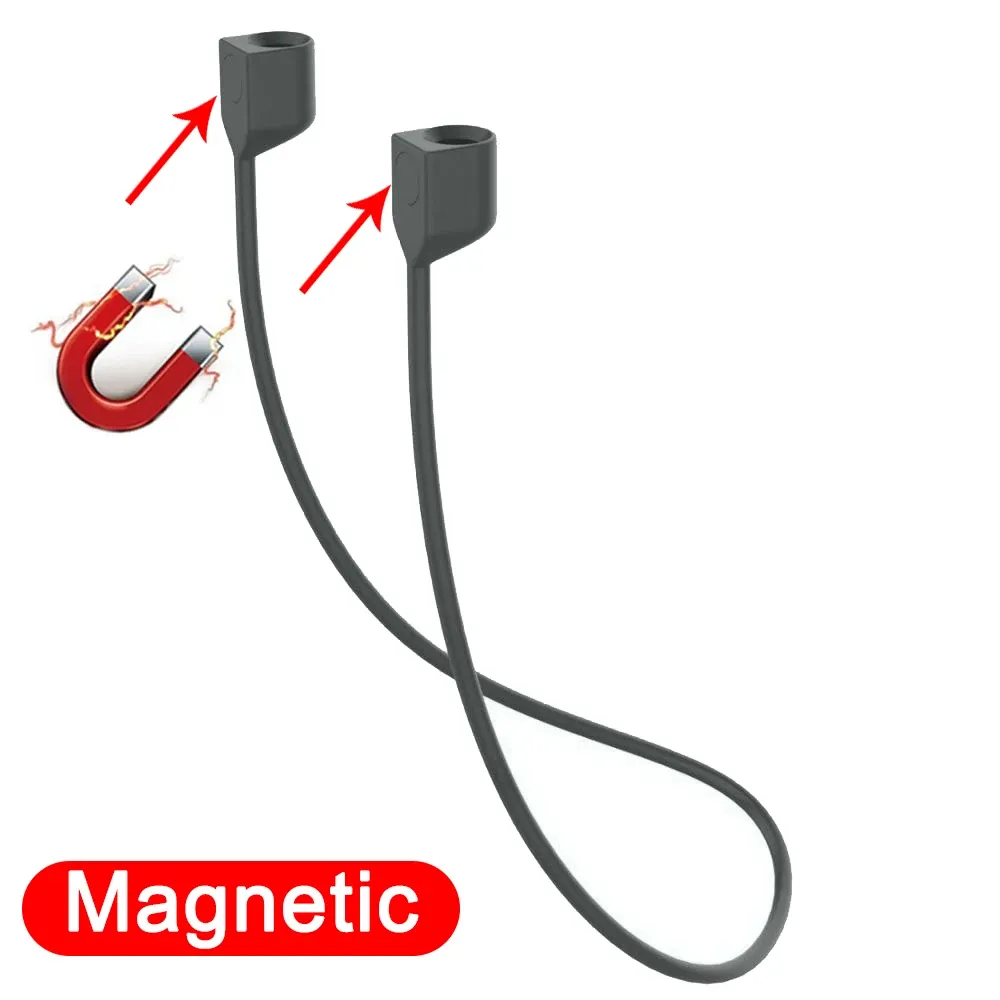 Cordon magnétique antiperte en silicone souple pour AirPods 1, 2, 3 et AirPods Pro 27