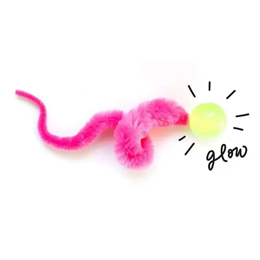 Jouet interactif pour chat en forme de cornichon avec boule rebondissante colorée 5