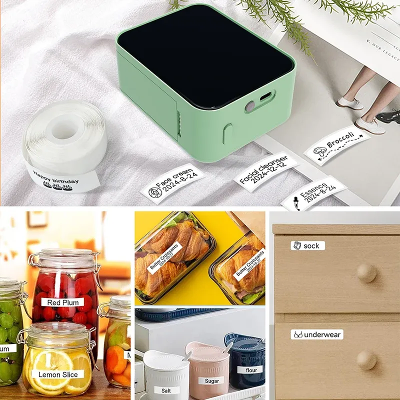 Marklife P15 Imprimante d'étiquettes thermique sans fil Bluetooth, étiqueteuse portable 5