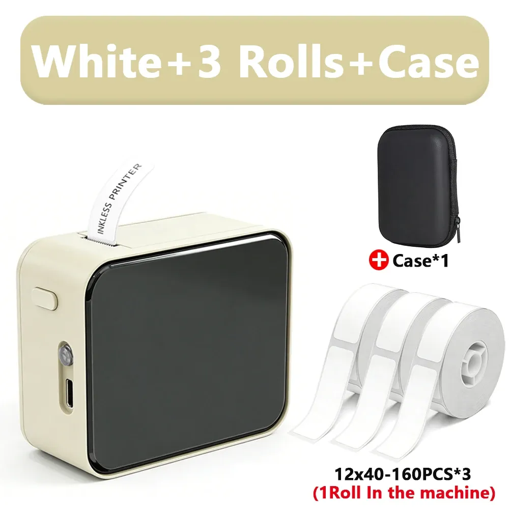 Marklife P15 Imprimante d'étiquettes thermique sans fil Bluetooth, étiqueteuse portable 14