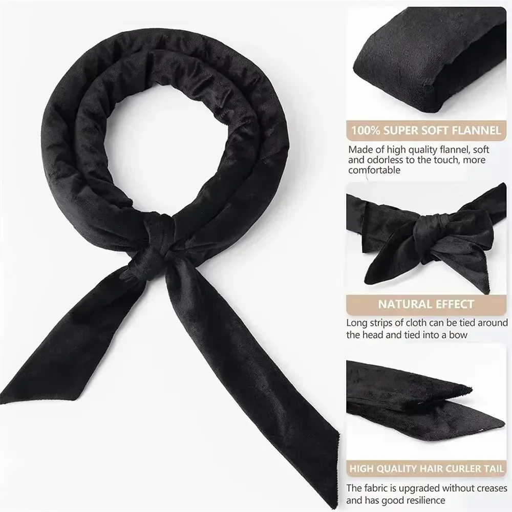 Bigoudis en satin pour boucles naturelles