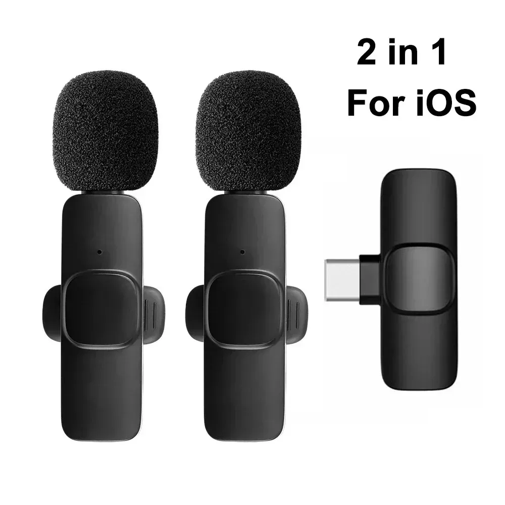 Microphone cravate sans fil 2,4 GHz avec réduction du bruit pour enregistrement audio-vidéo, compatible iPhone, iPad, Android, Xiaomi et Samsung, idéal pour le streaming et les jeux 7