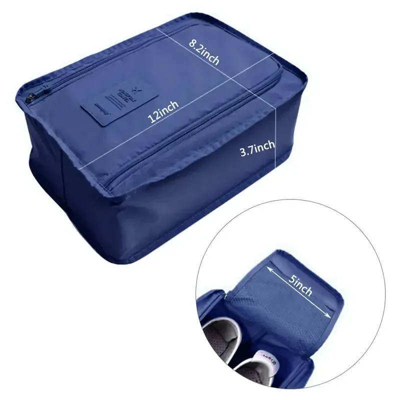 Sacs à chaussures de voyage portables, lot de 3, étanches, pliables, grande capacité, organisateur multifonction 6
