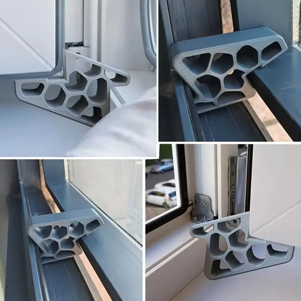 Butoir de porte robuste multi-usage, cale de porte 3D antidérapante, installation facile, arrêt de fenêtre, portes-fenêtres - Image 1