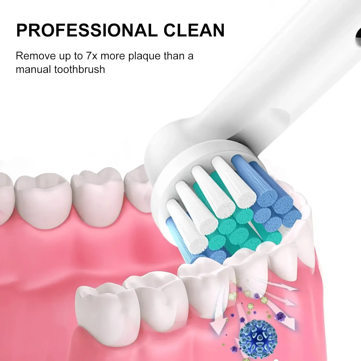 Têtes de brosse de rechange pour brosse à dents électrique Oral-B Braun, compatibles séries 3000, 5000, 7000, 8000, 9600 et Pro 1000 3