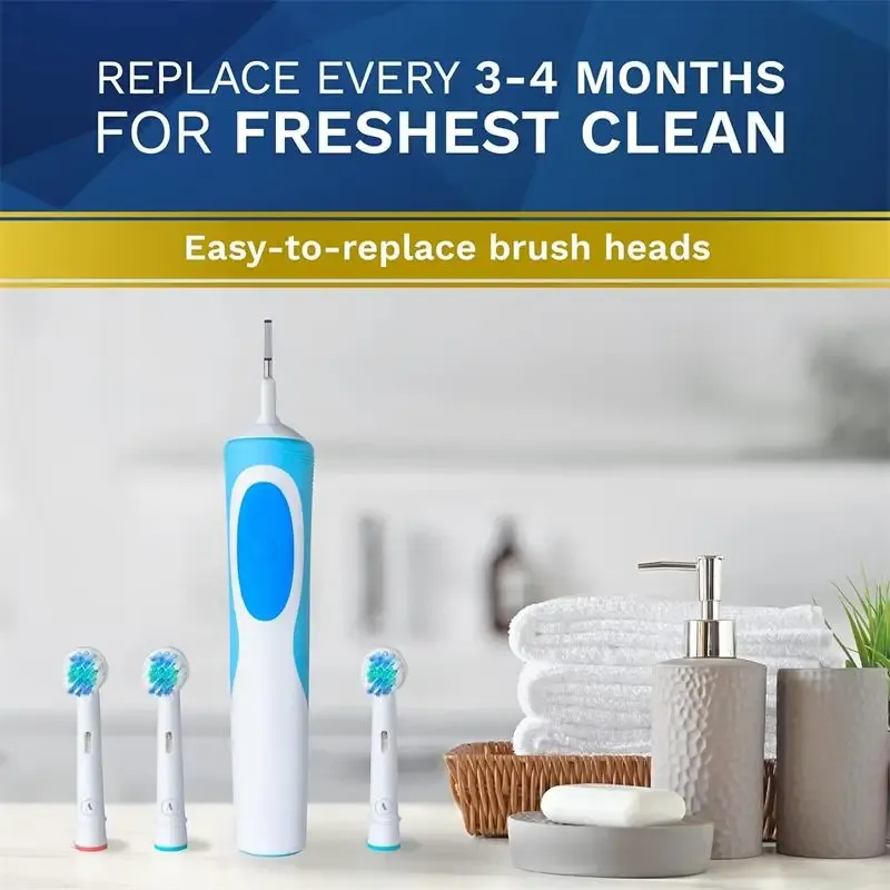 Têtes de brosse de rechange pour brosse à dents électrique Oral-B Braun, compatibles séries 3000, 5000, 7000, 8000, 9600 et Pro 1000 4