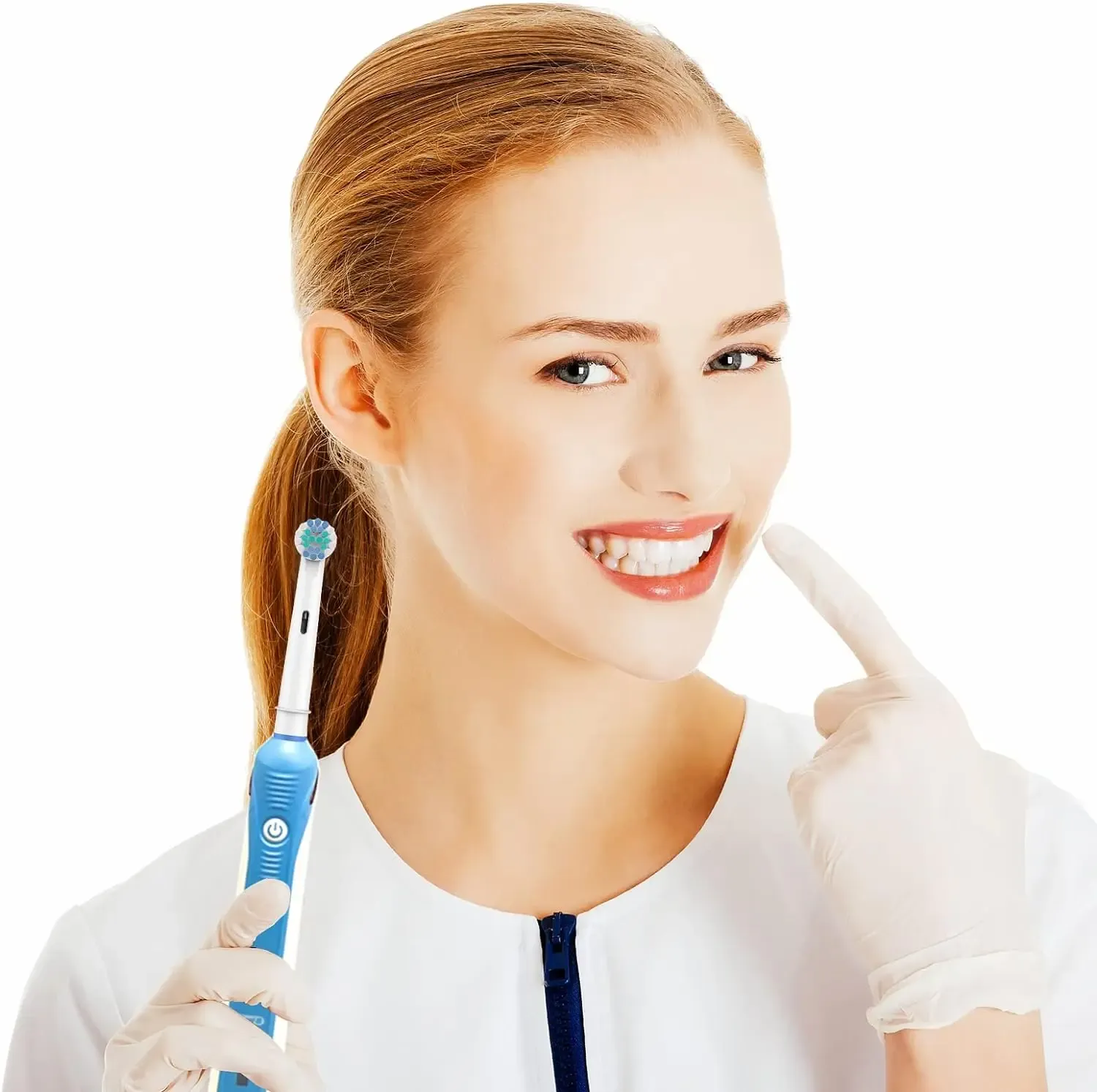 Sourire éclatant après usage