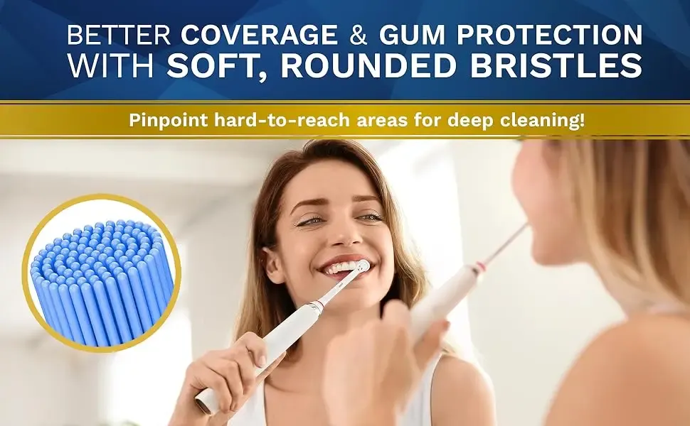 Tête de brosse à dents de précision