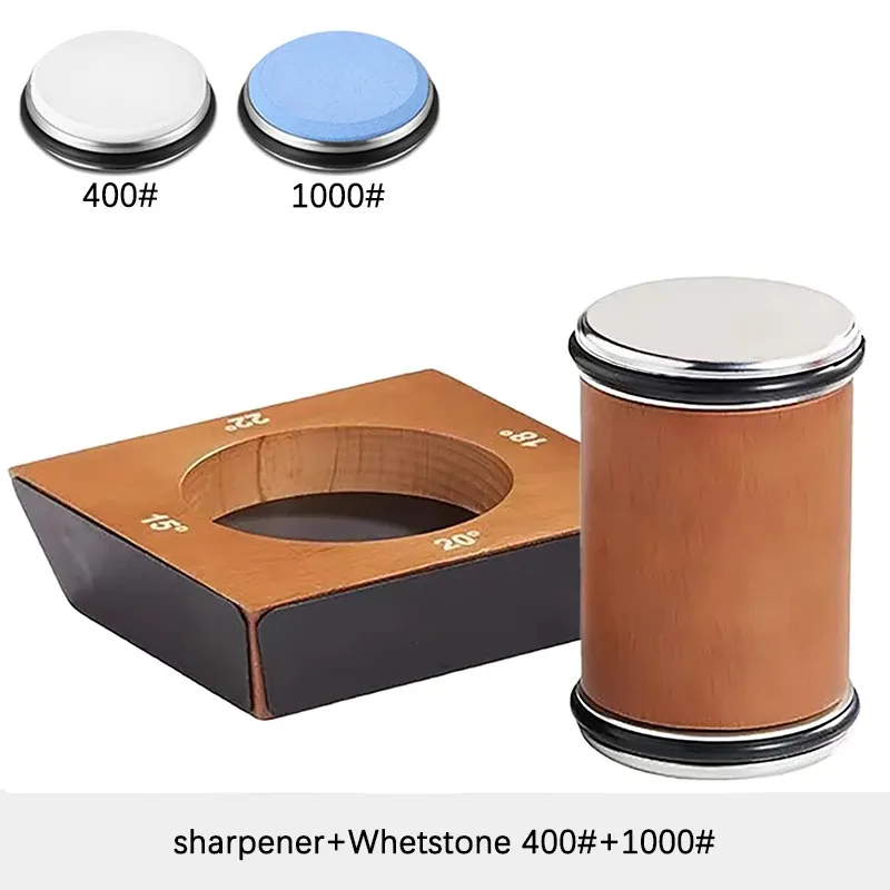 Kit d'affûtage à rouleau 4 angles pour couteaux à lame droite, avec diamants industriels 29