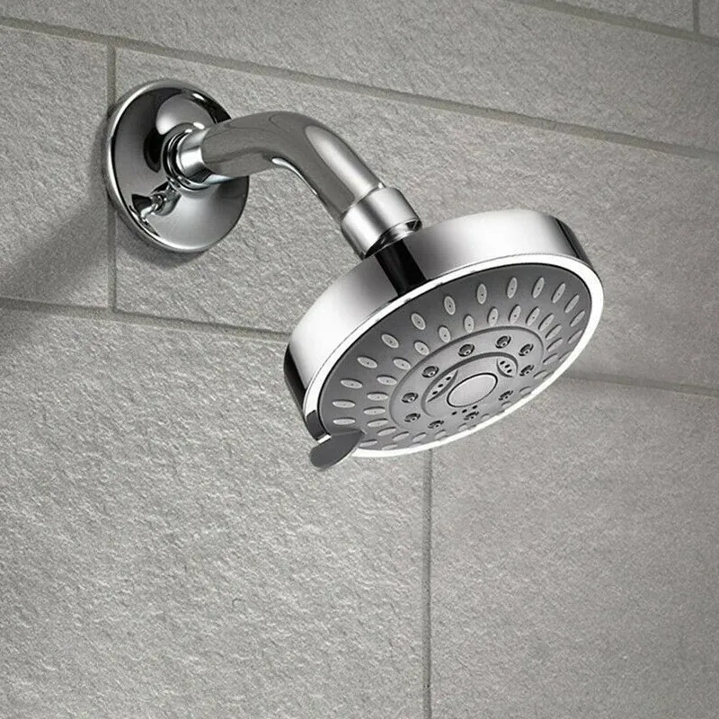 Pommeau de Douche Haute Pression 4 Pouces, 5 Modes de Jet Réglables, Effet Pluie et Pulvérisation 5