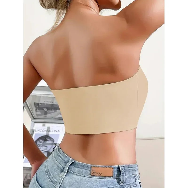 Soutien-gorge sans bretelles, sans rembourrage et sans couture, à fermeture avant 4