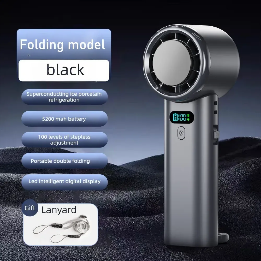 Ventilateur portatif USB rechargeable et pliable pour le voyage et le camping 7