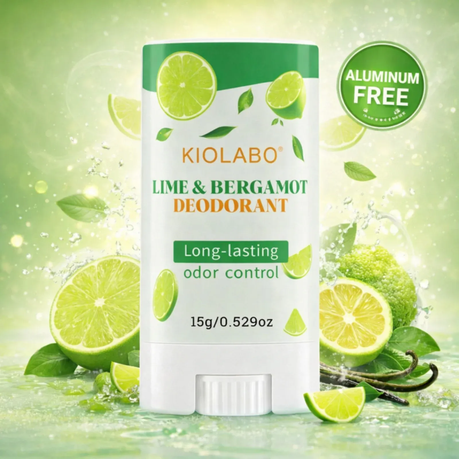 Déodorant stick citron vert et bergamote