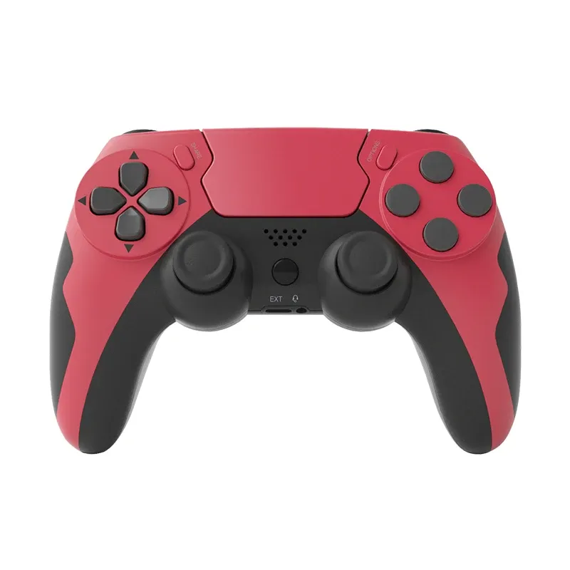 Manette sans fil GAMINJA Bluetooth avec double vibration, joystick 6 axes, pavé tactile, microphone et prise casque, compatible PS4, PS3 et PC 8