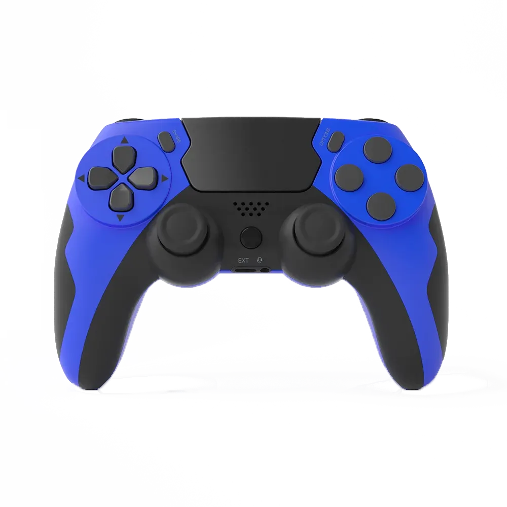 Manette sans fil GAMINJA Bluetooth avec double vibration, joystick 6 axes, pavé tactile, microphone et prise casque, compatible PS4, PS3 et PC 10