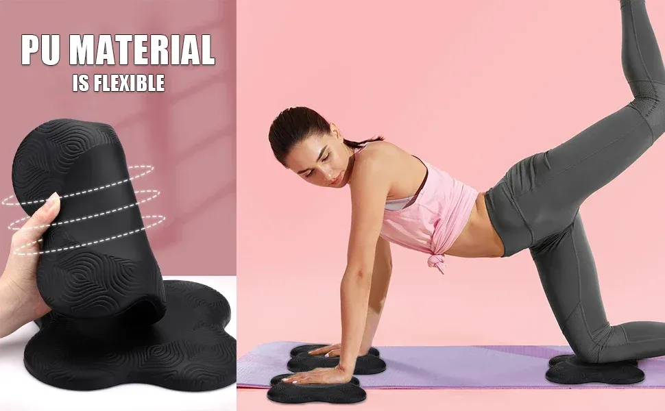 Détail du support de genoux de yoga
