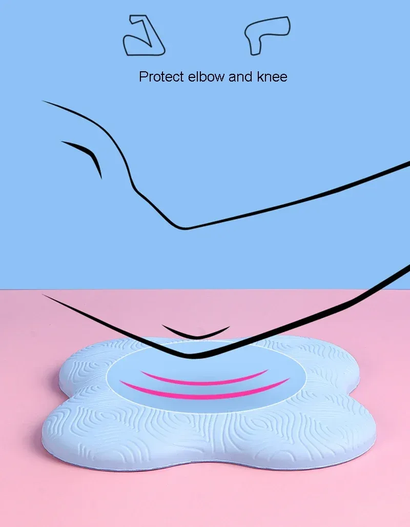 Support de genoux de yoga, finition et détails