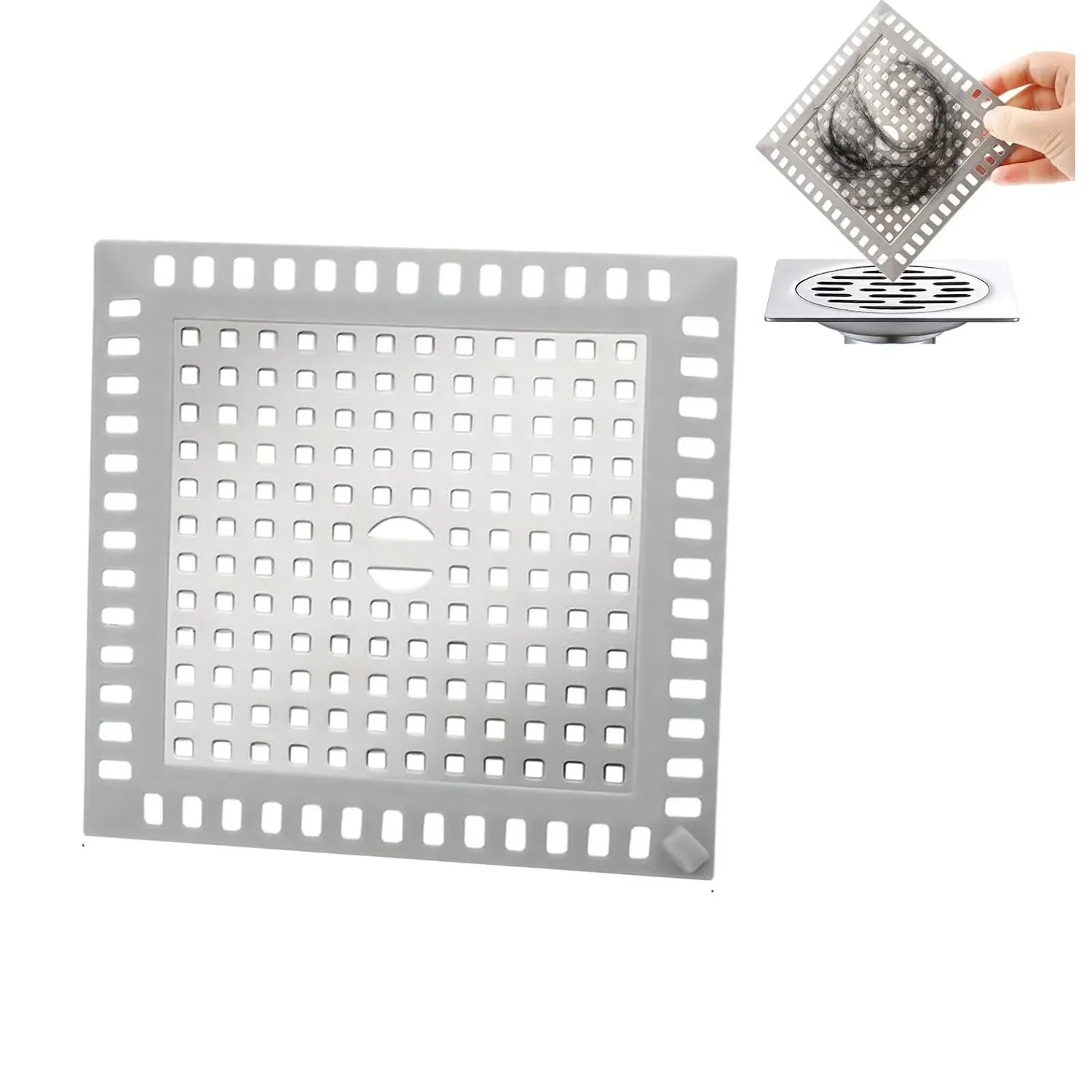 Filtre de drain installé dans une douche