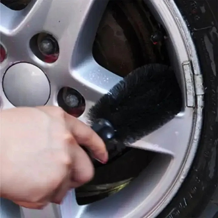 Brosse de nettoyage pour jantes et pneus de voiture, nettoyage automatique, convient aux surfaces sèches et humides 2