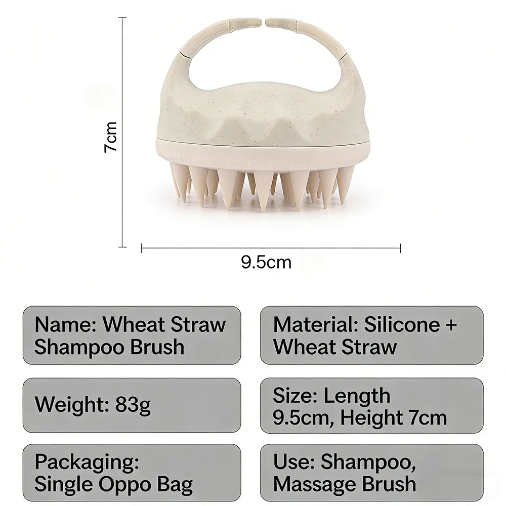 Brosse de massage du cuir chevelu en silicone, douce pour la peau, idéale pour le lavage des cheveux 5