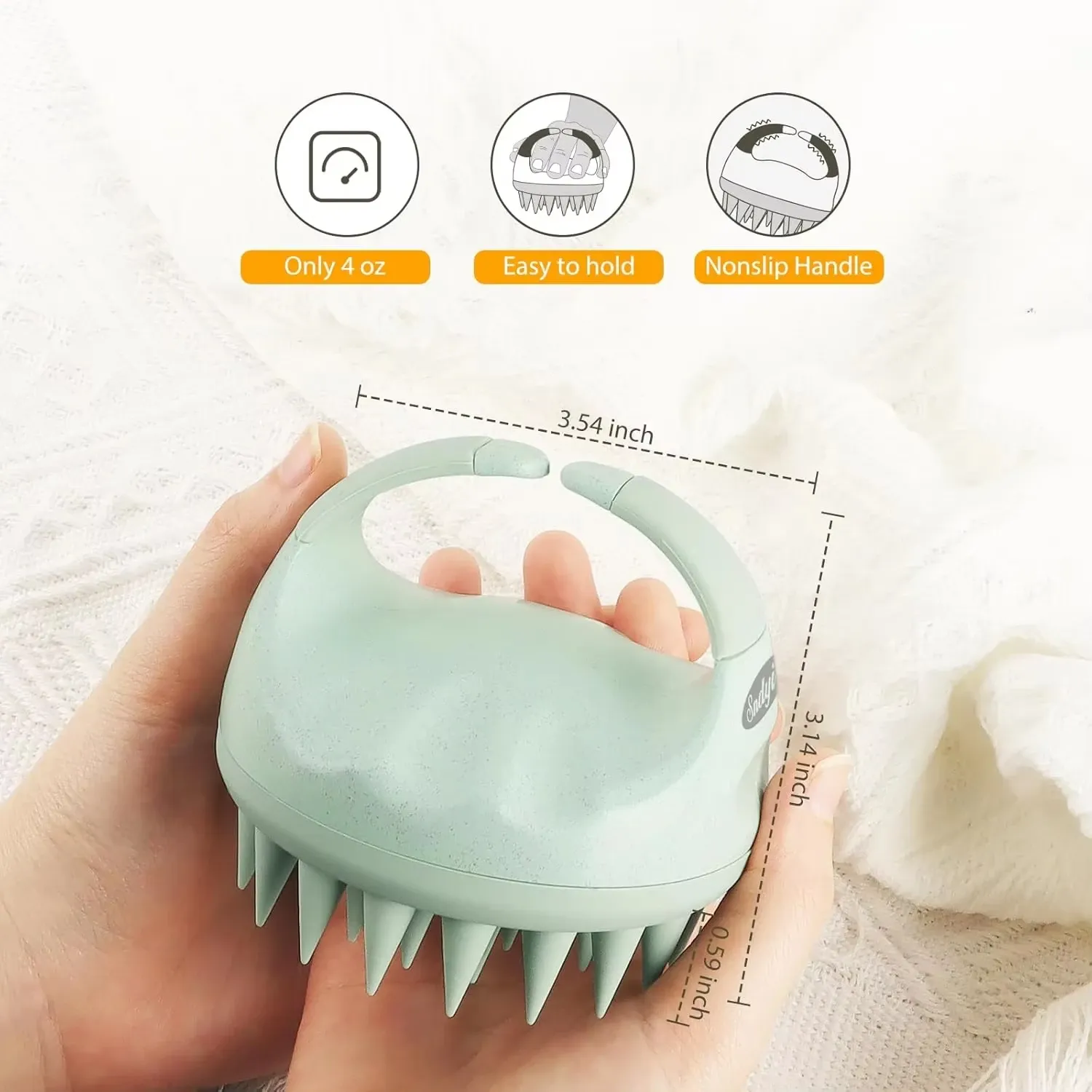 Brosse de massage pour cheveux longs