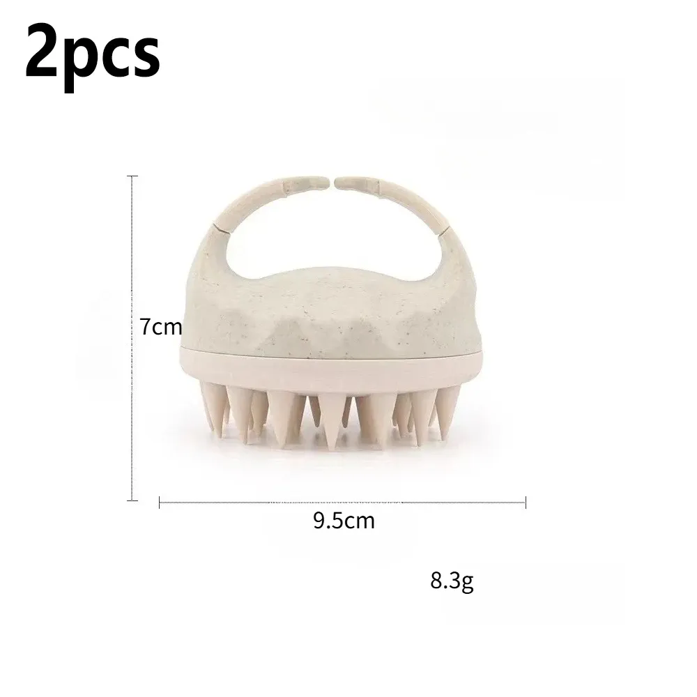 Brosse de massage du cuir chevelu en silicone, douce pour la peau, idéale pour le lavage des cheveux 19