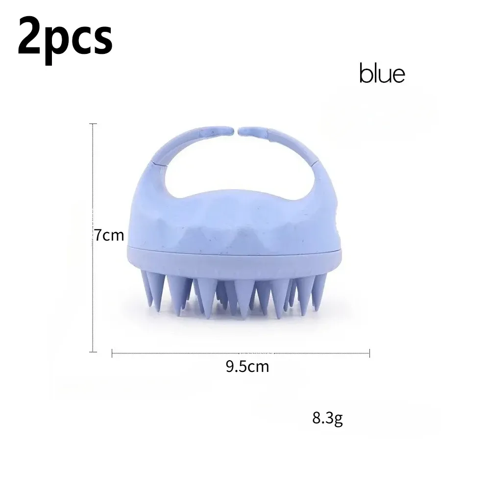 Brosse de massage du cuir chevelu en silicone, douce pour la peau, idéale pour le lavage des cheveux 14