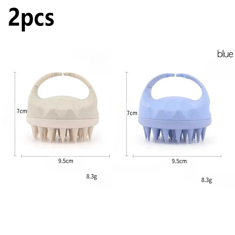 Brosse de massage du cuir chevelu en silicone, douce pour la peau, idéale pour le lavage des cheveux 18