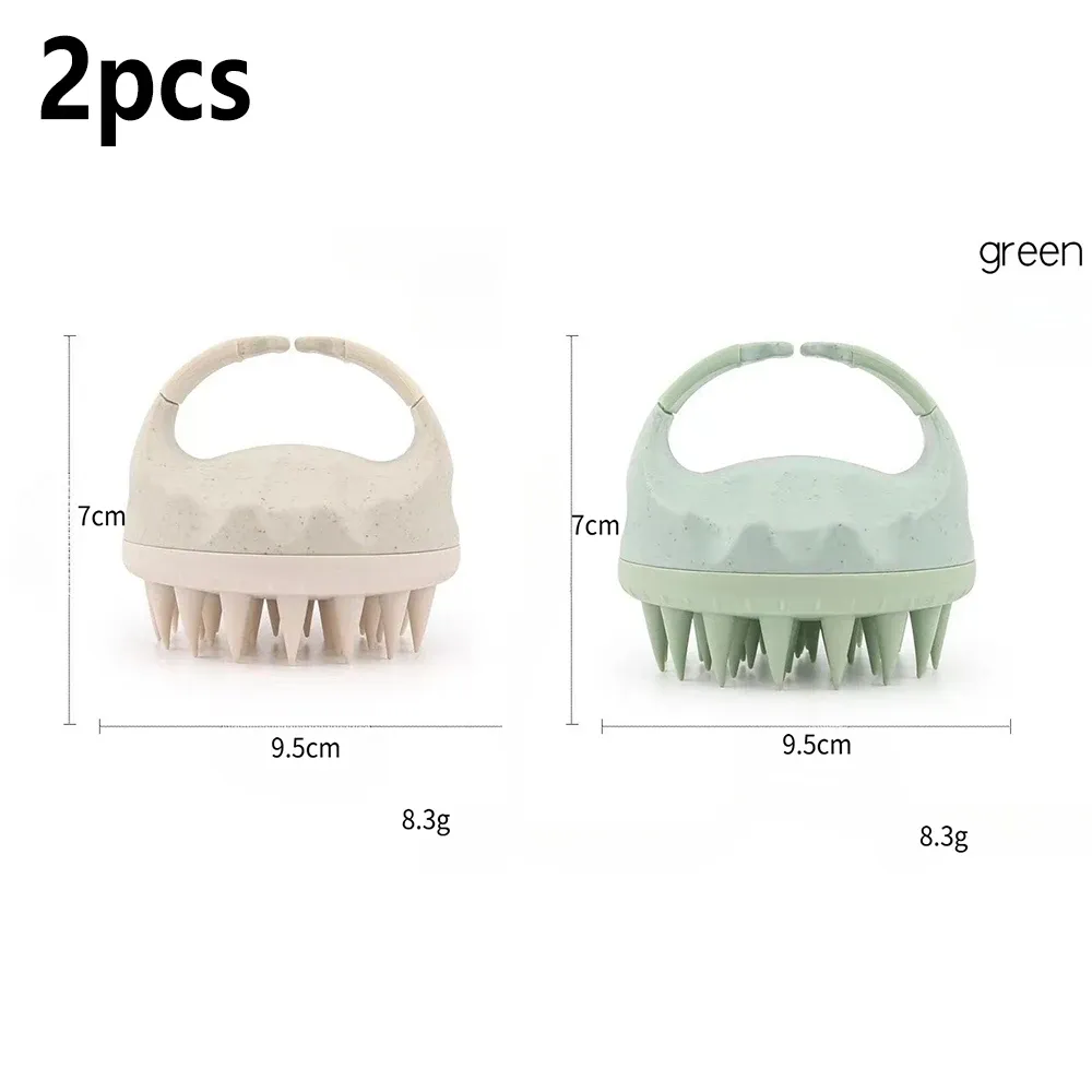 Brosse de massage du cuir chevelu en silicone, douce pour la peau, idéale pour le lavage des cheveux 17