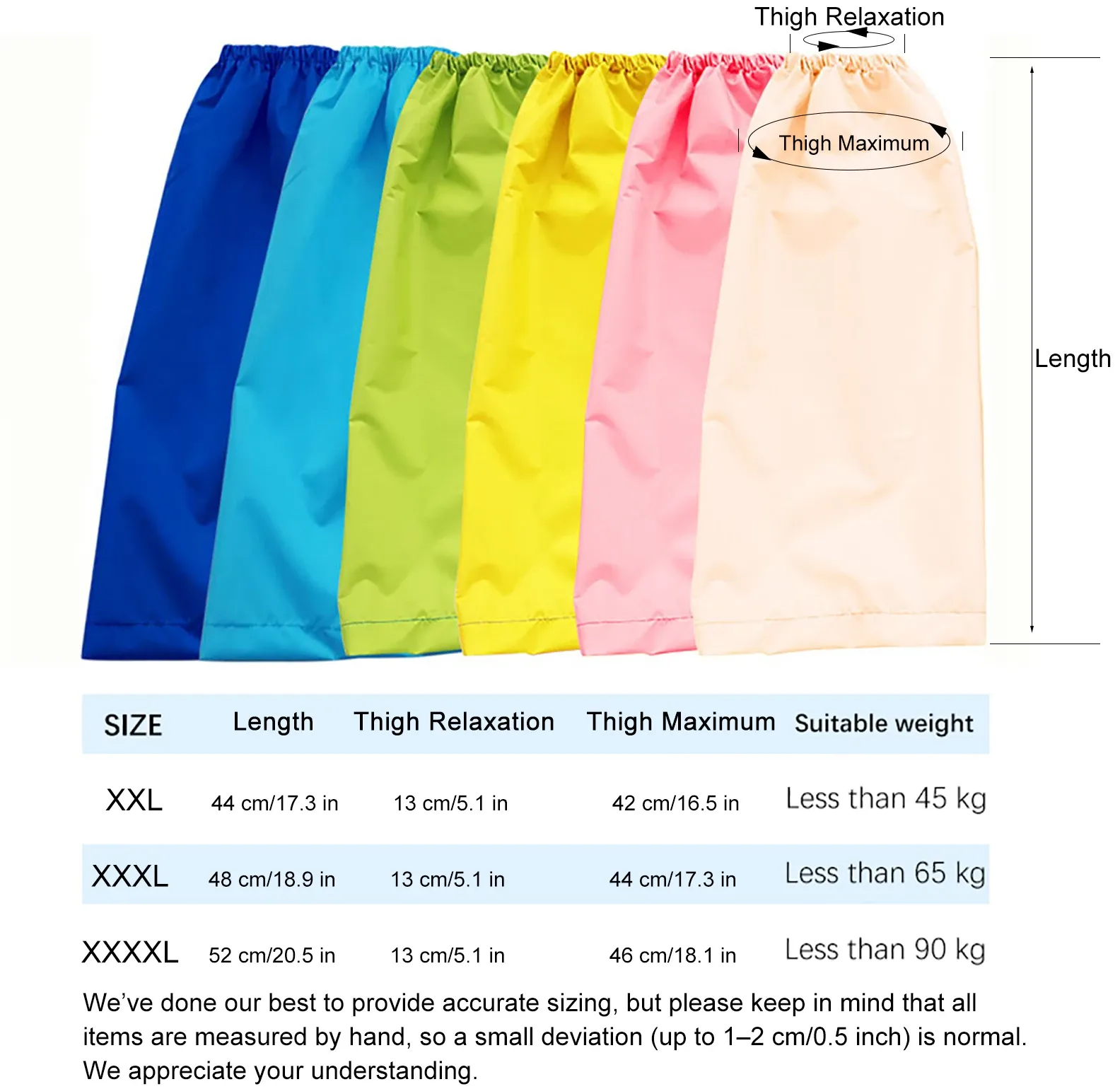 Couvre-pantalon imperméable, présentation