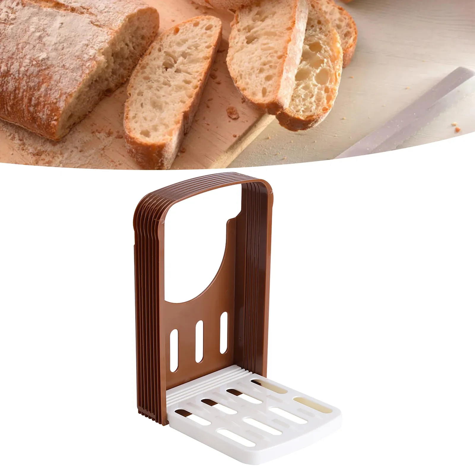 JXCUTTER Coupe-Toast Pliable pour Sandwichs, 4 Épaisseurs 3