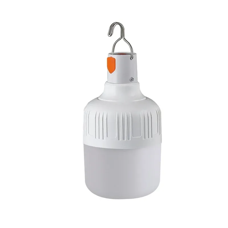 Ampoule LED rechargeable par USB avec crochet, lampe d'urgence portable pour le camping, la pêche, la randonnée et la sécurité en plein air 6