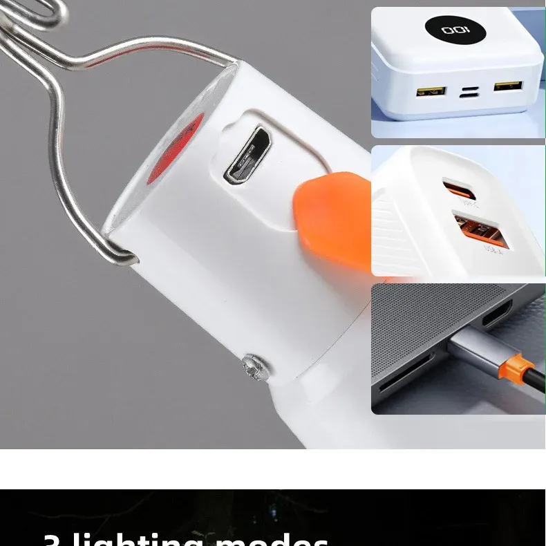 Lampe LED rechargeable USB, détail du design